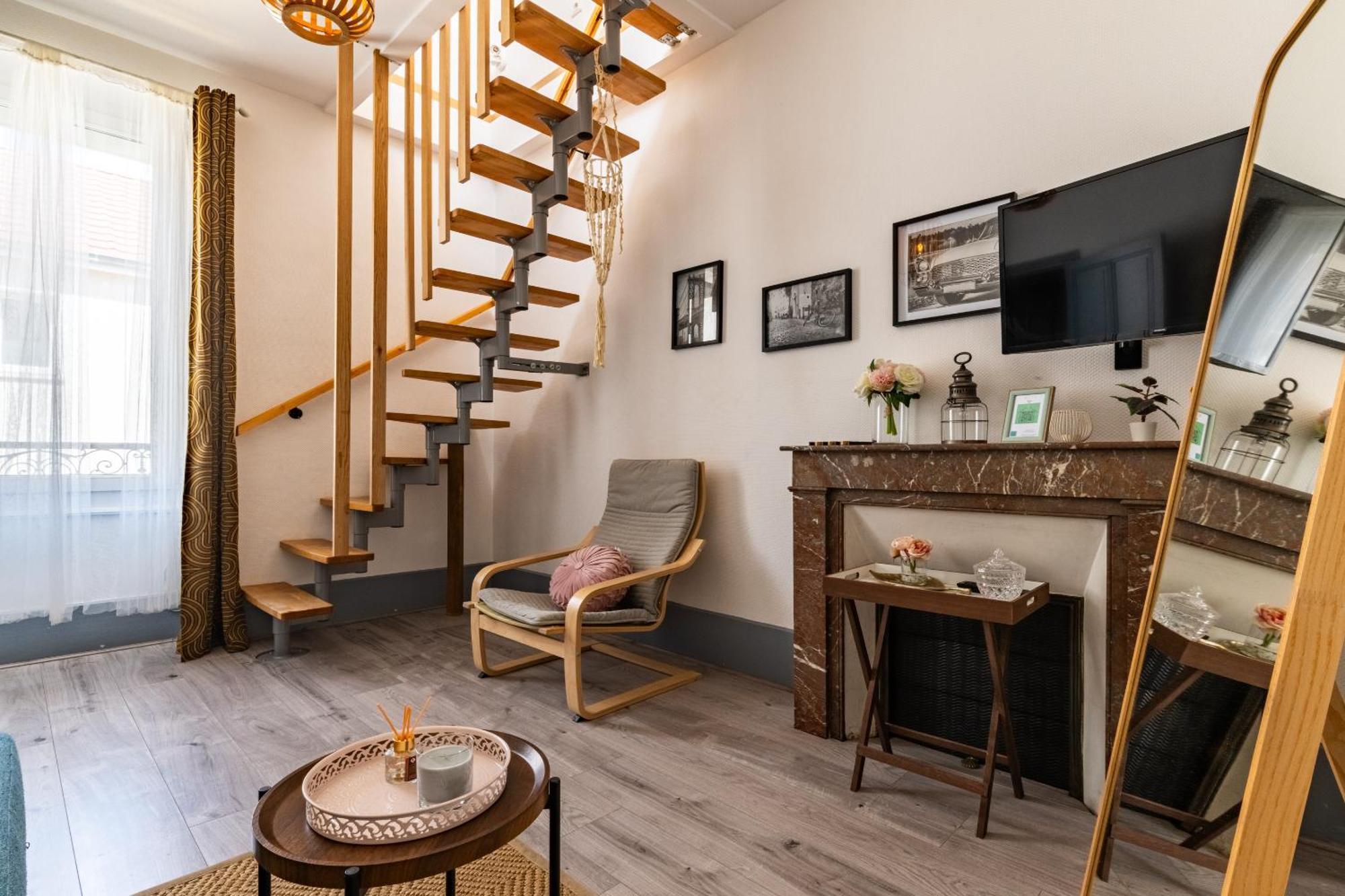 Le Lotus Duplex Appartement Dijon Kamer foto